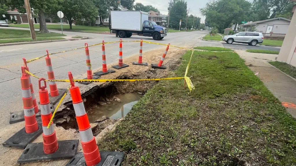 Repair timetable pending for latest water main break near 12th and West