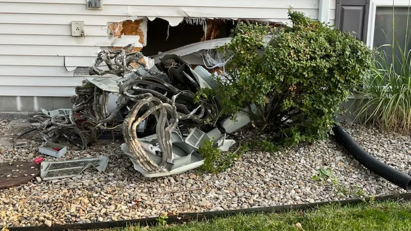 Emporia Police: Driver lost consciousness after medical emergency before crashing into apartment building