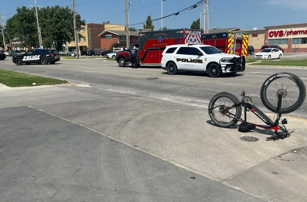 Emporia Police: Cyclist tried to overtake car on Tuesday before causing an accident with injuries