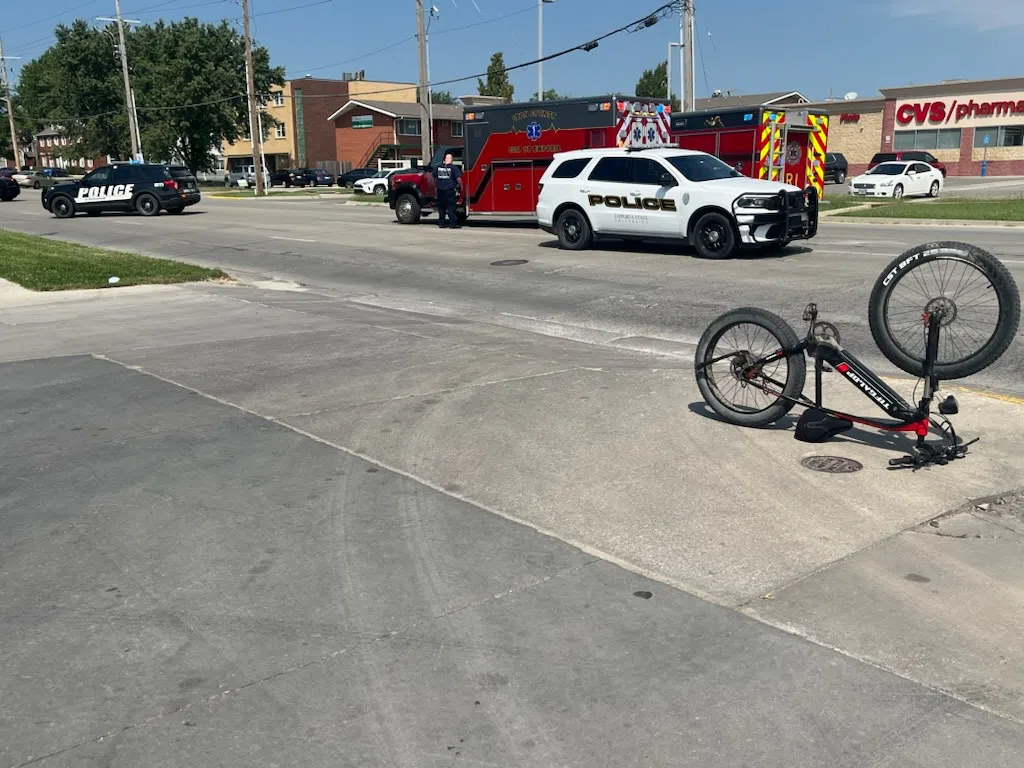 Emporia Police: Cyclist tried to pass car before injury wreck Tuesday