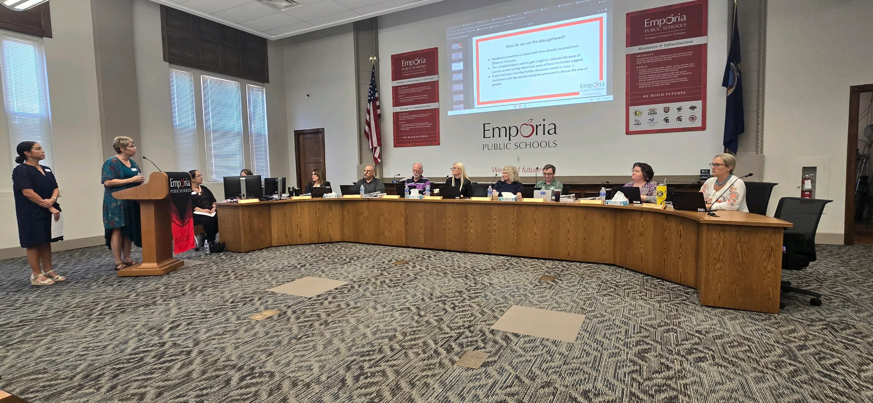 Online walkthroughs, budget and facility usage committee main focuses of USD 253 Emporia Board of Education Wednesday evening