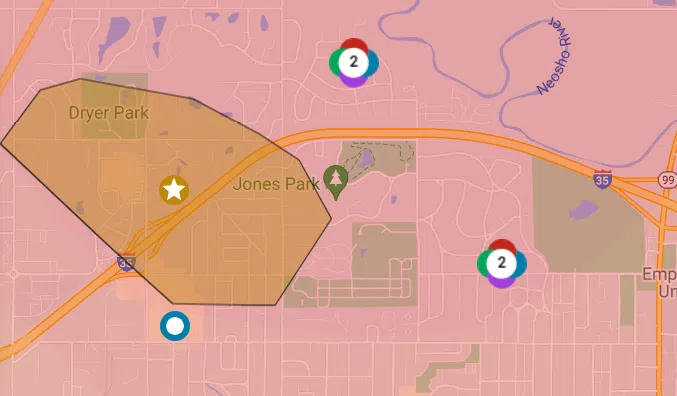 UPDATE: Major outage restored in western Emporia; Utility crews still working to restore smaller scale outages amid flash flooding locally