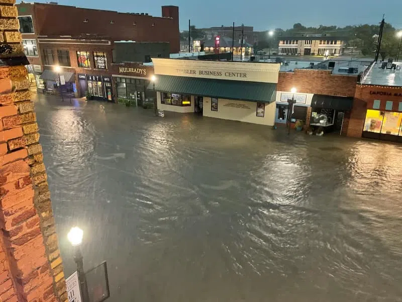 Downtown Emporia drainage still being discussed after Aug. 13 flooding