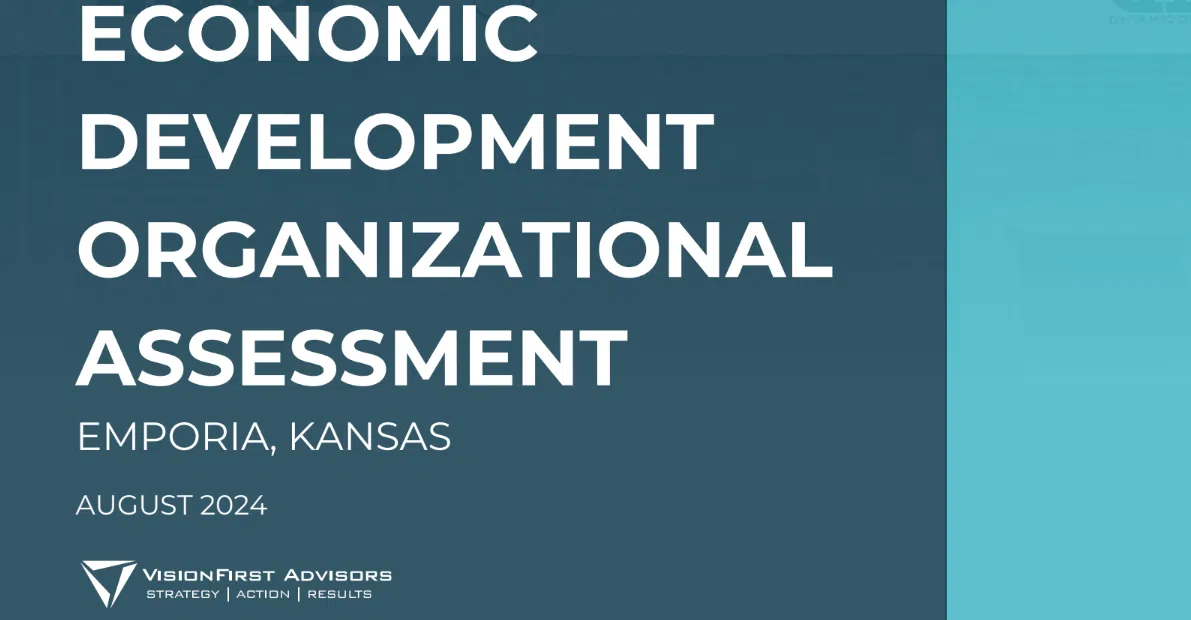 New 'umbrella' organization, focus on performance-based metrics part of Vision First recommendations for Emporia's economic development