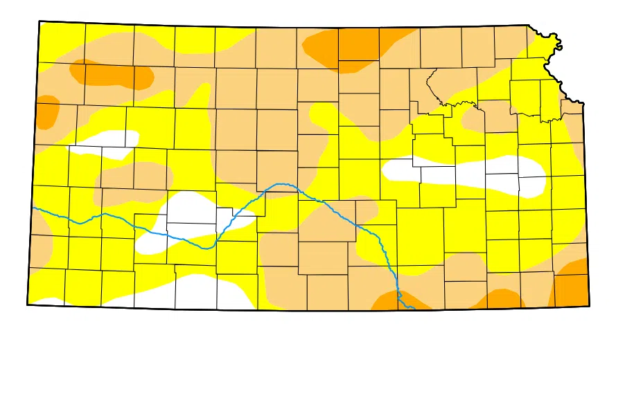 Drought conditions improve south of Emporia after moderate to heavy rain last weekend