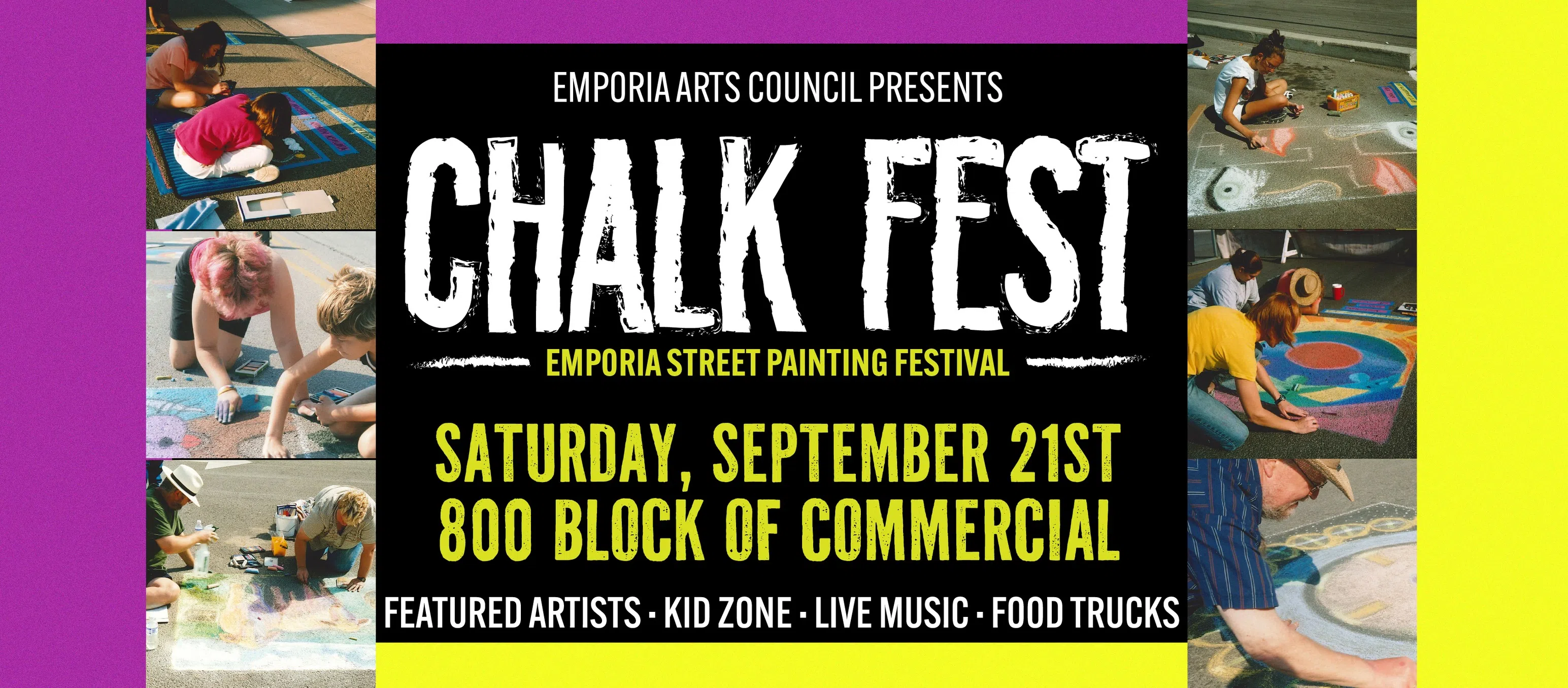 Contingency plan in place for Chalk Fest in case of heavy rain