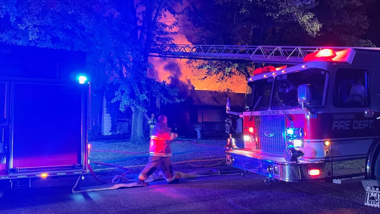 Fire destroys west Emporia home