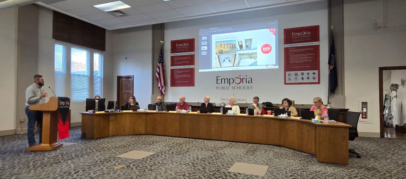 Construction update to USD 253 Emporia Board Wednesday indicates Building for the Future initiative could be wrapped up by next summer