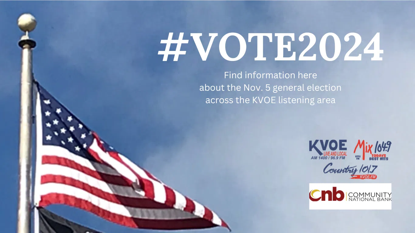 KVOE's 2024 General Election Voter Information Guide courtesy of Community National Bank