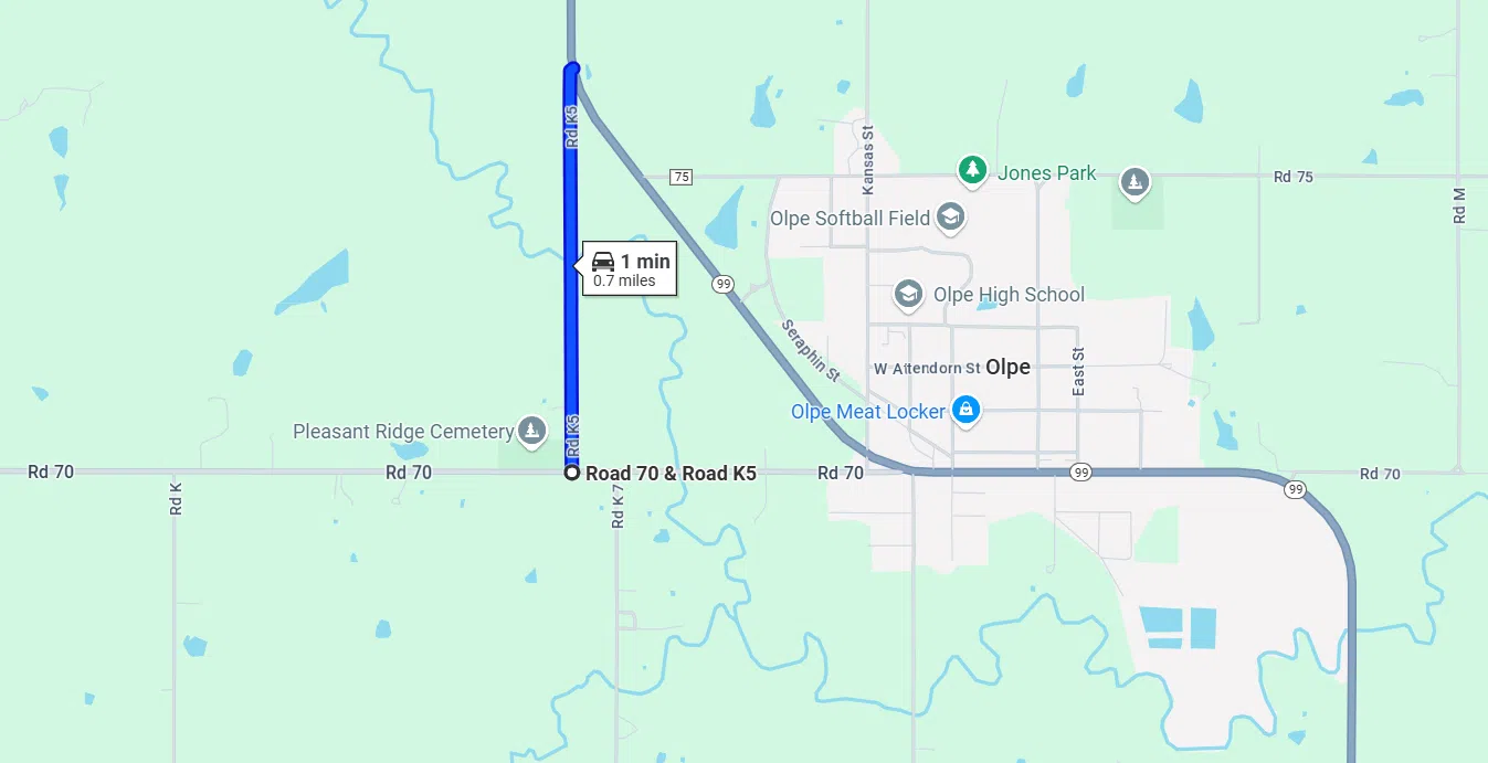 Milling and overlay project begins west of Olpe