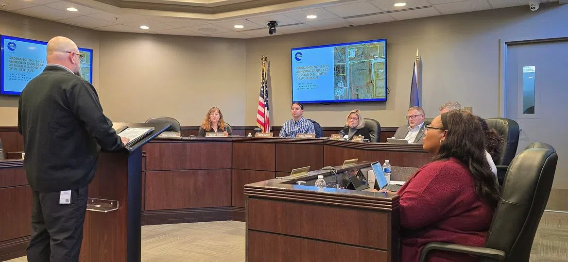 Emporia City Commissioners approve annexation request for property owned by Stormont Vail Hospital as part of regular action meeting Wednesday; Decision draws sharp criticism from Newman leadership