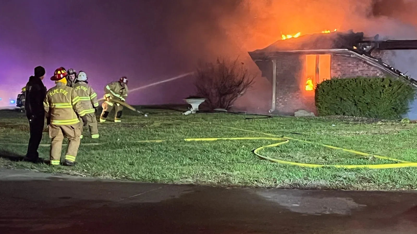 Rekindle reported, handled at site of Saturday's destructive house fire in Olpe