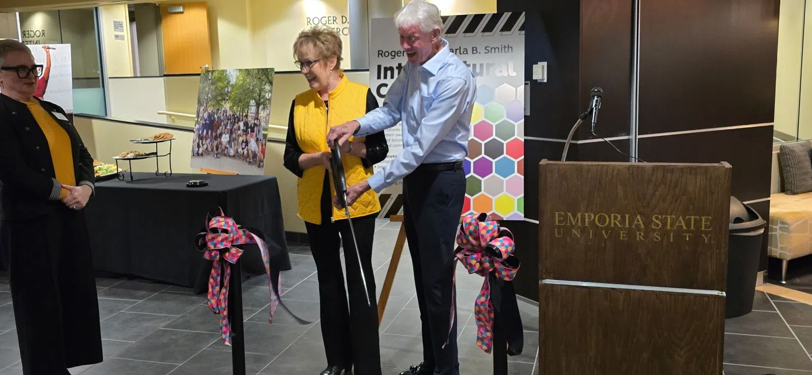 A new era of diversity, equity and inclusion begins on Emporia State campus with ribbon cutting for Roger D. and Carla B. Smith Intercultural Center Wednesday