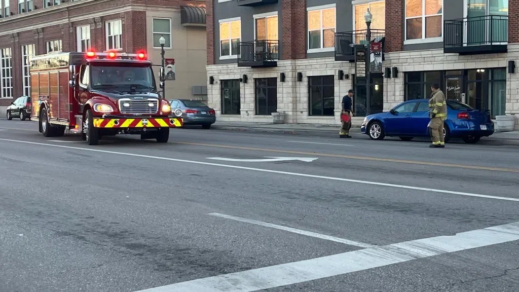 Pedestrian hurt in downtown Emporia crash