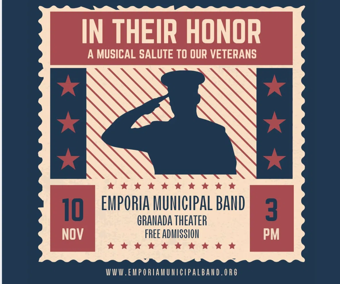 Emporia Municipal Band to perform Veteran's Day concert Sunday