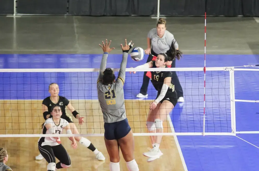 Lady Hornets Fall in First Round of MIAA Volleyball Tournament