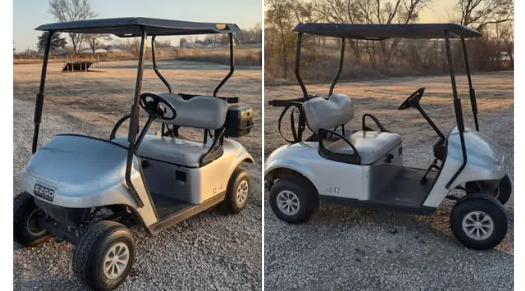 Madison Golf Club cart found near Gridley Lake