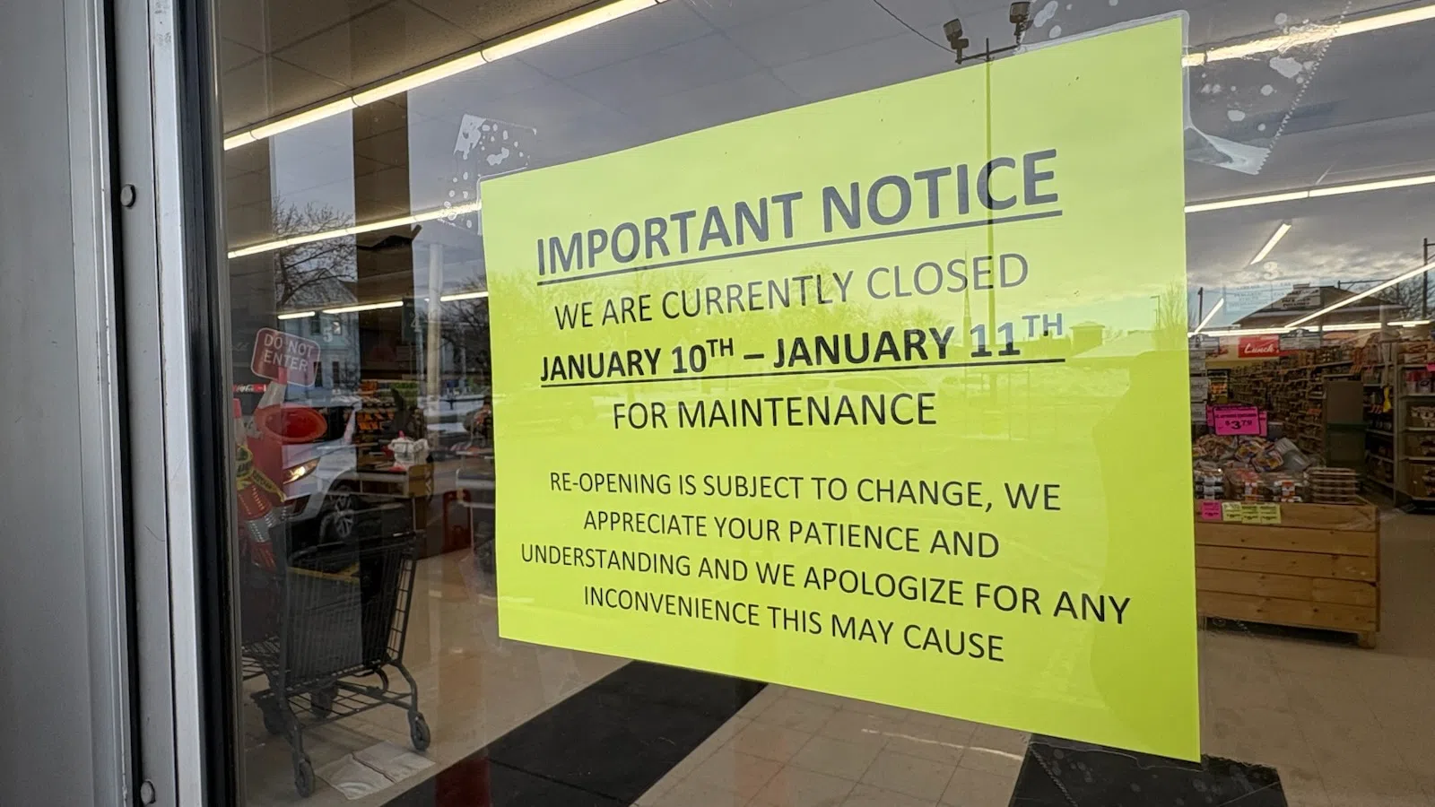 Country Mart's short-term closure due to snow, ice weight and connected structural issues