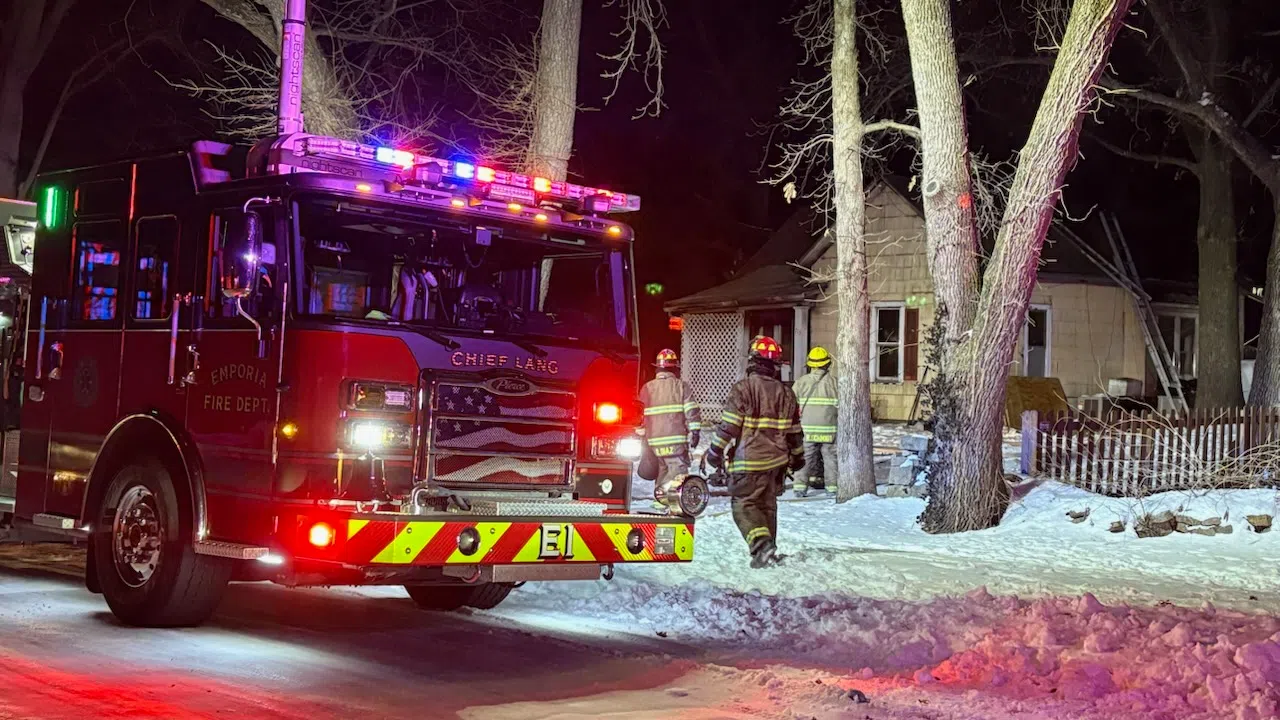 Fire damages central Emporia home early Monday