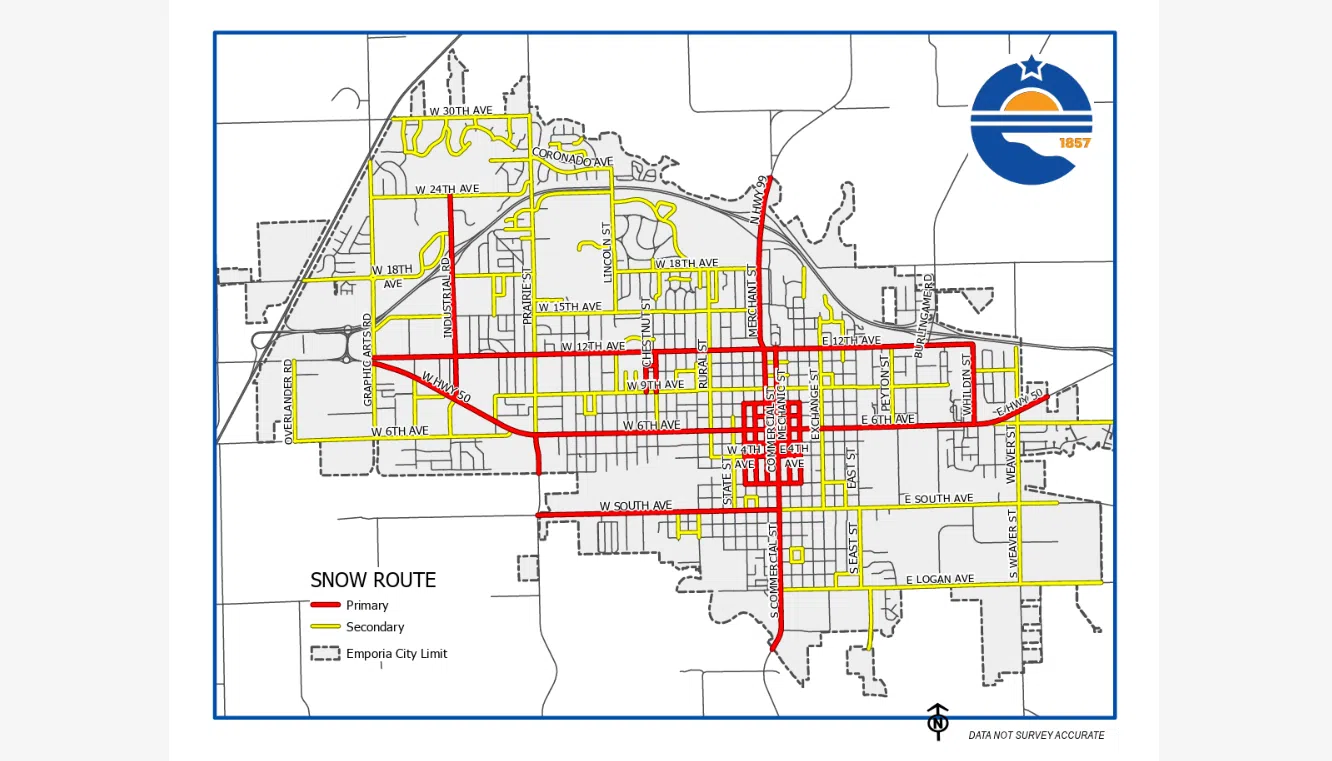 City, Lyon County crews ready to tackle snow, wind conditions; between 2-9 inches of snow possible areawide