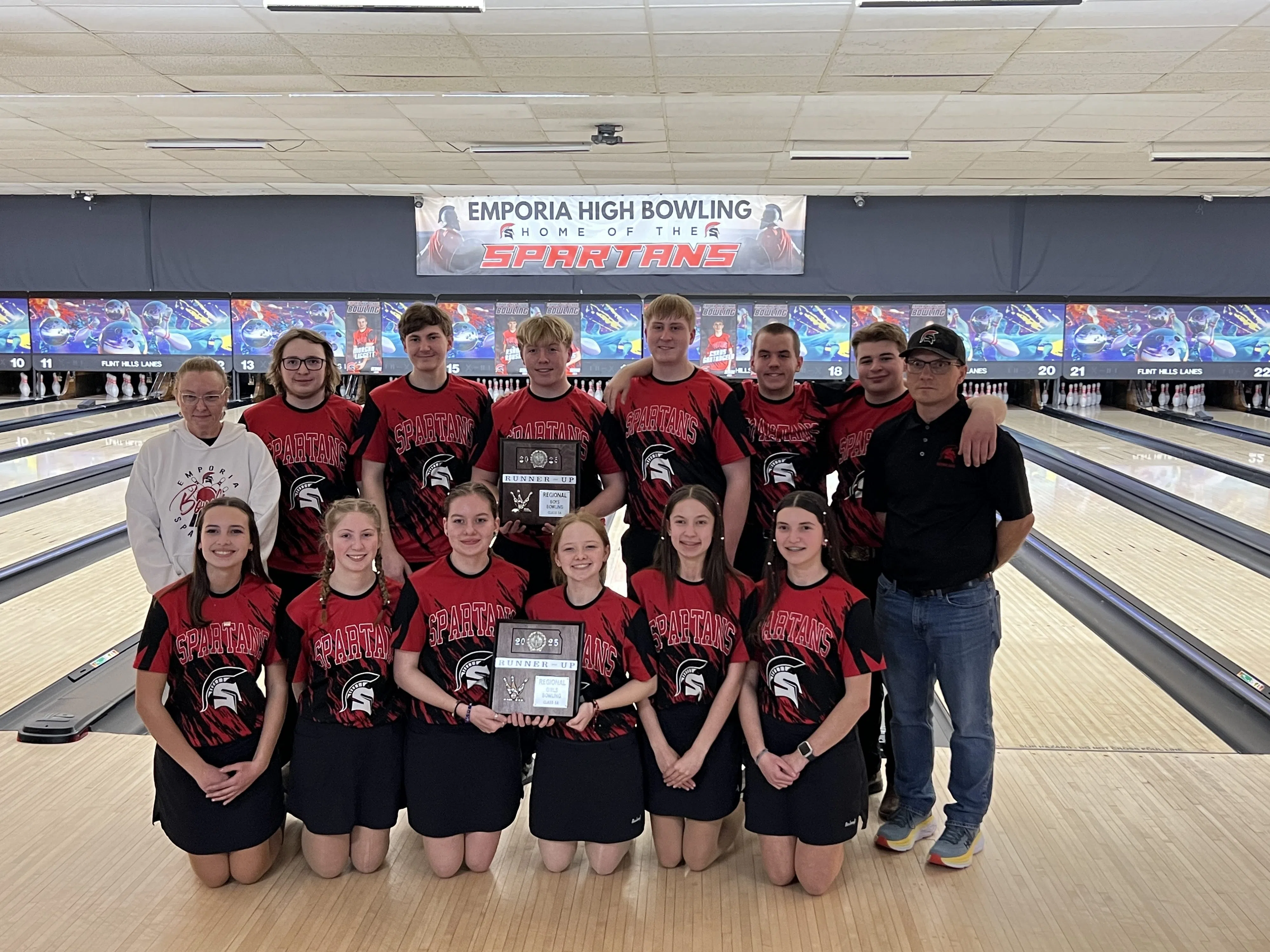 Emporia High bowling teams qualify for state with pair of regional runner-up finishes