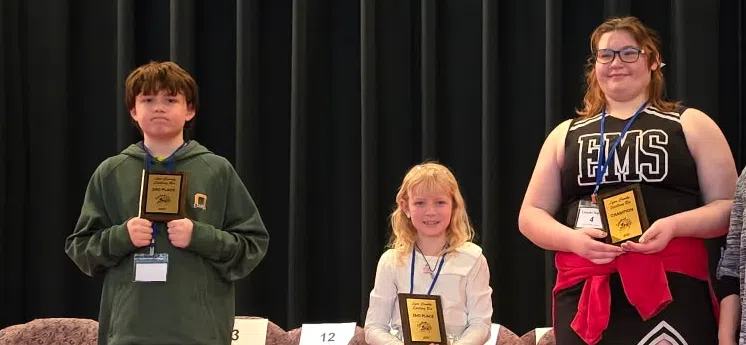 Emporia Middle School's Laurel Harper wins 2025 Lyon County Spelling Bee Tuesday