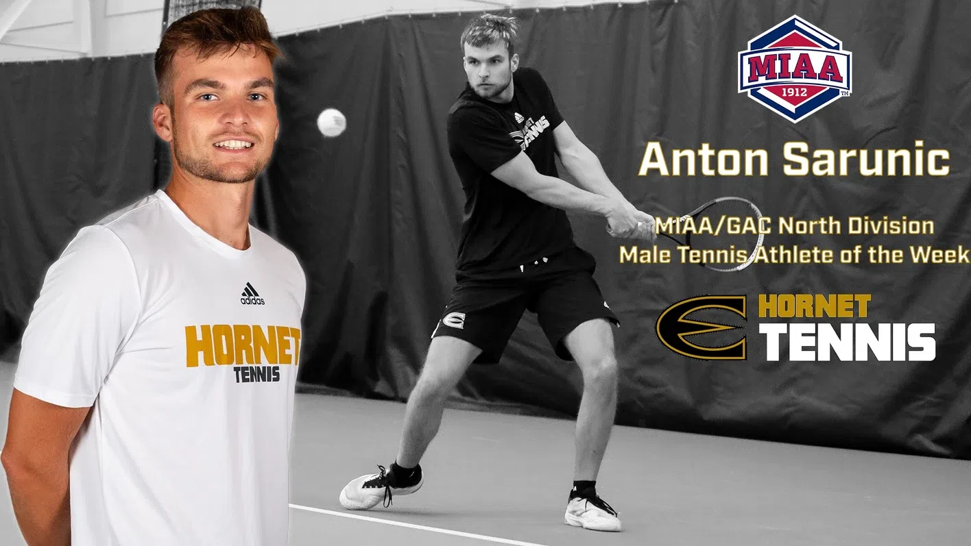 Sarunic Named MIAA Men's Tennis Player of the Week