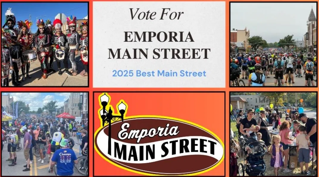 Emporia Main Street selected for USA Today 10Best Main Street competition for second consecutive year