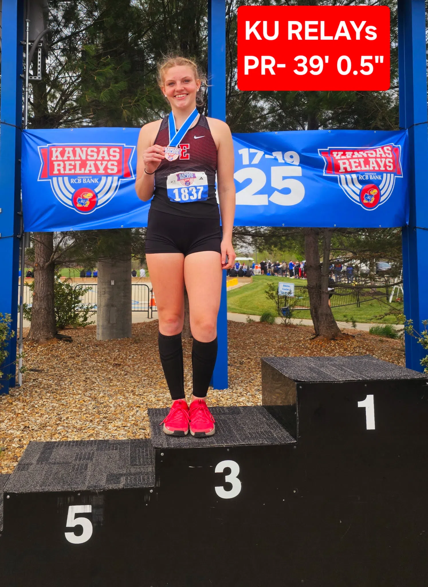 Emporia High's Newland takes third in triple jump at KU Relays