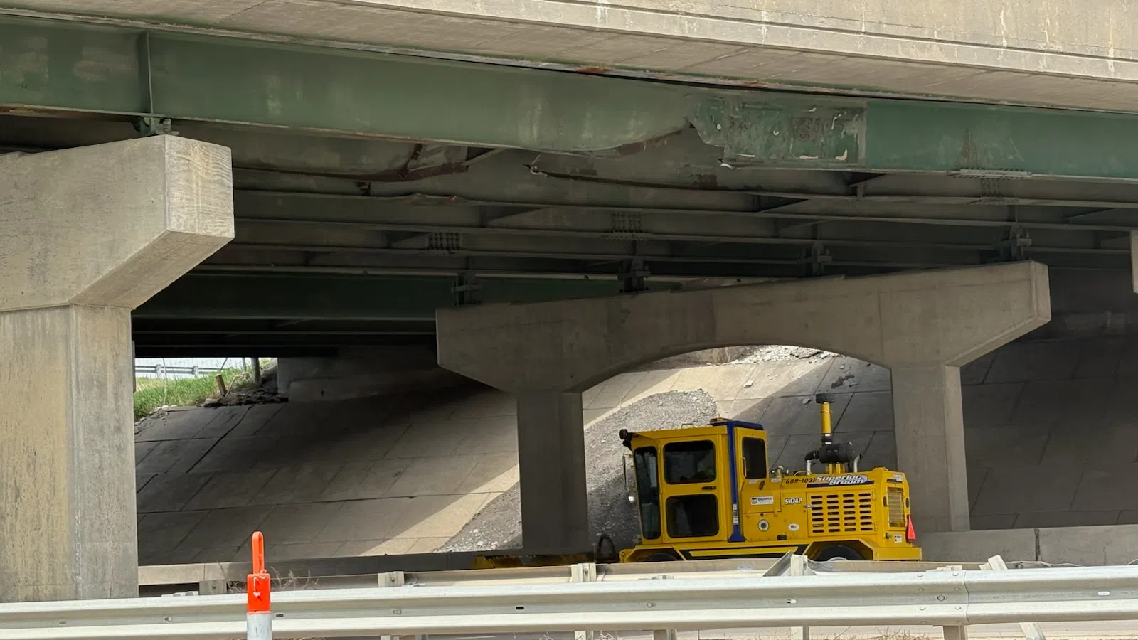 Temporary shoring to start repair process for KTA bridge damaged by over-height load last week