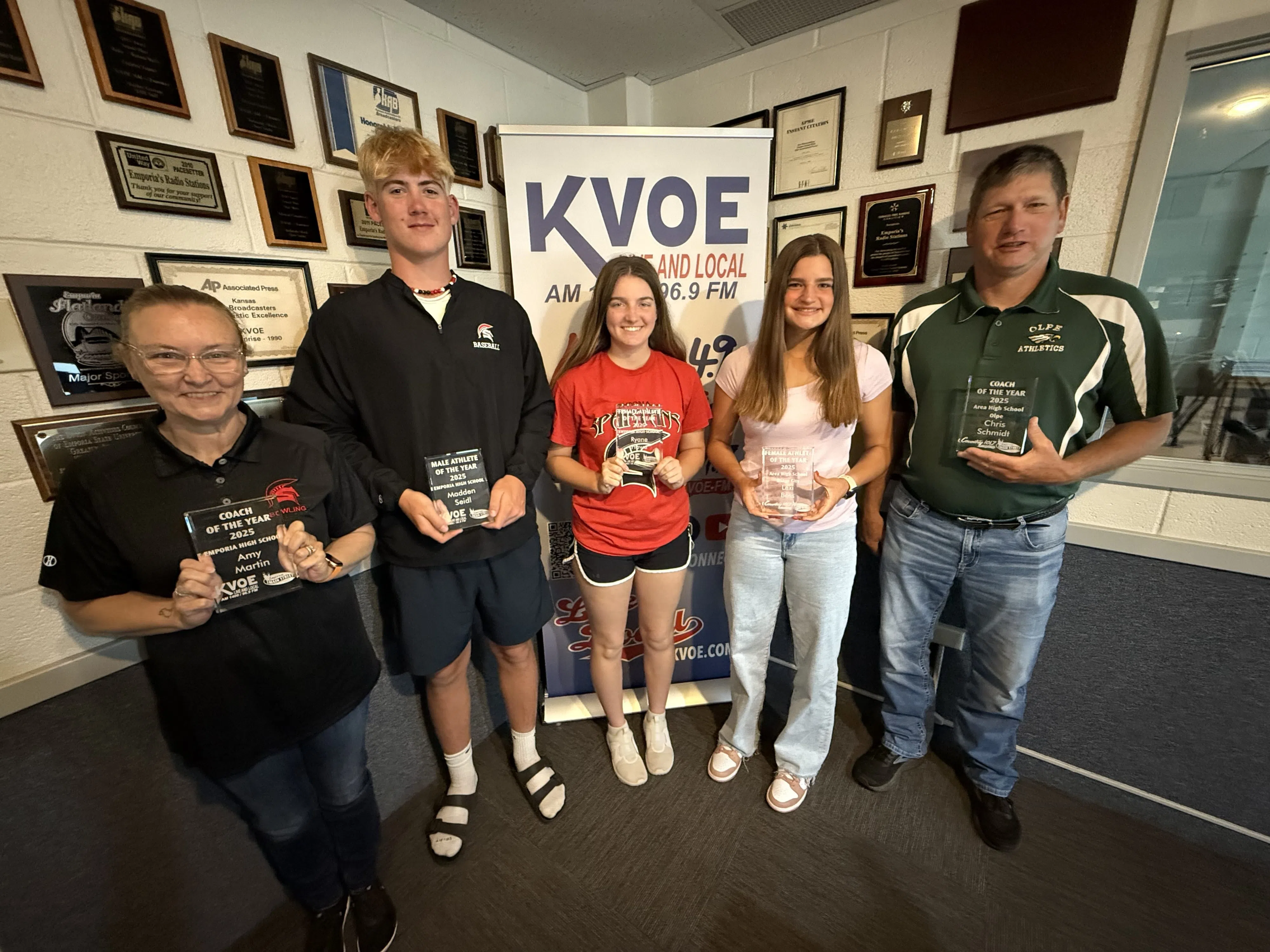 KVOE announces Emporia Main Street Emporia High and Area Athletes and Coaches of the Year