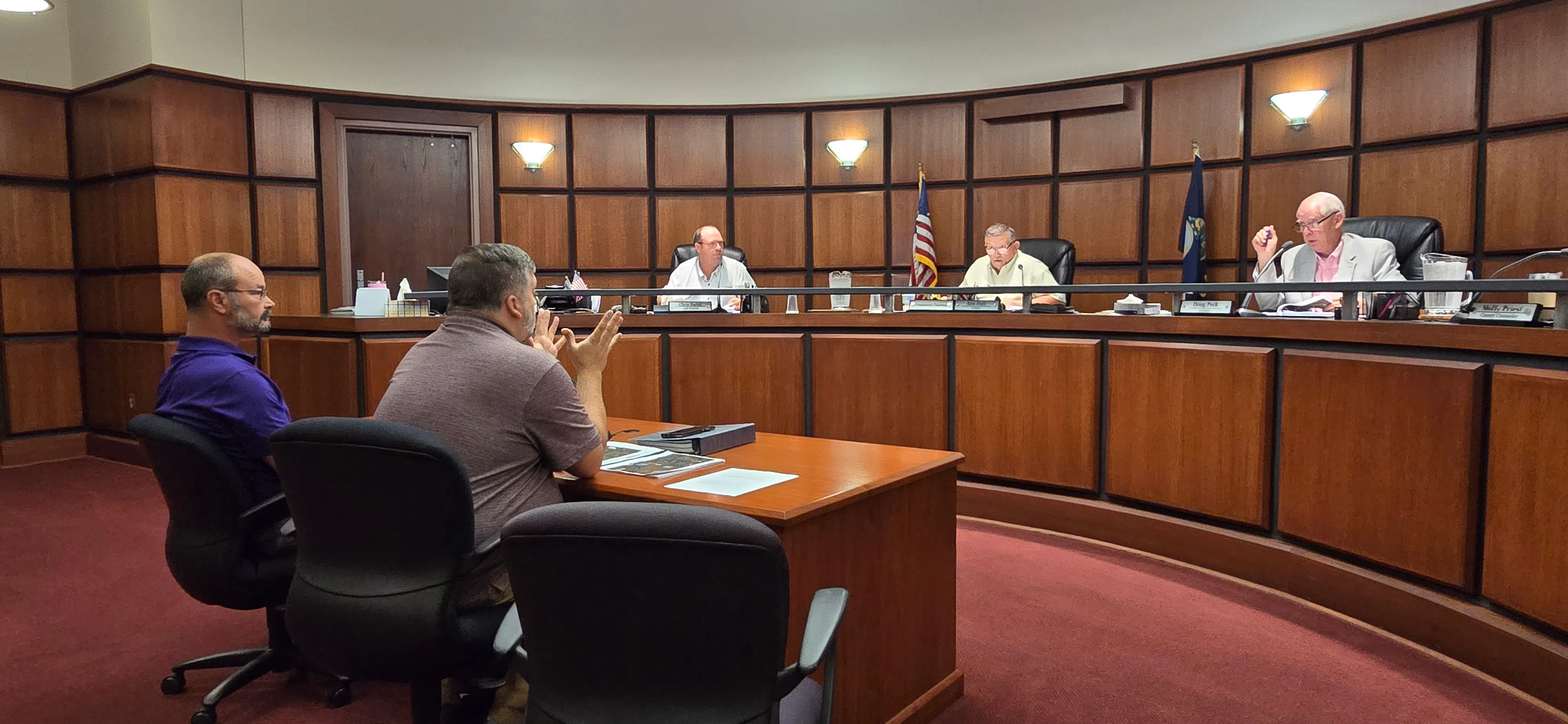 County Commission tables conditional use permit request from US Stone for second time Thursday, this time indefinitely