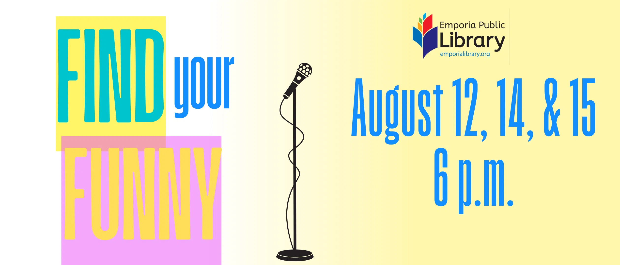 Emporia Public Library welcoming youth to find their funny with new weeklong program in mid August
