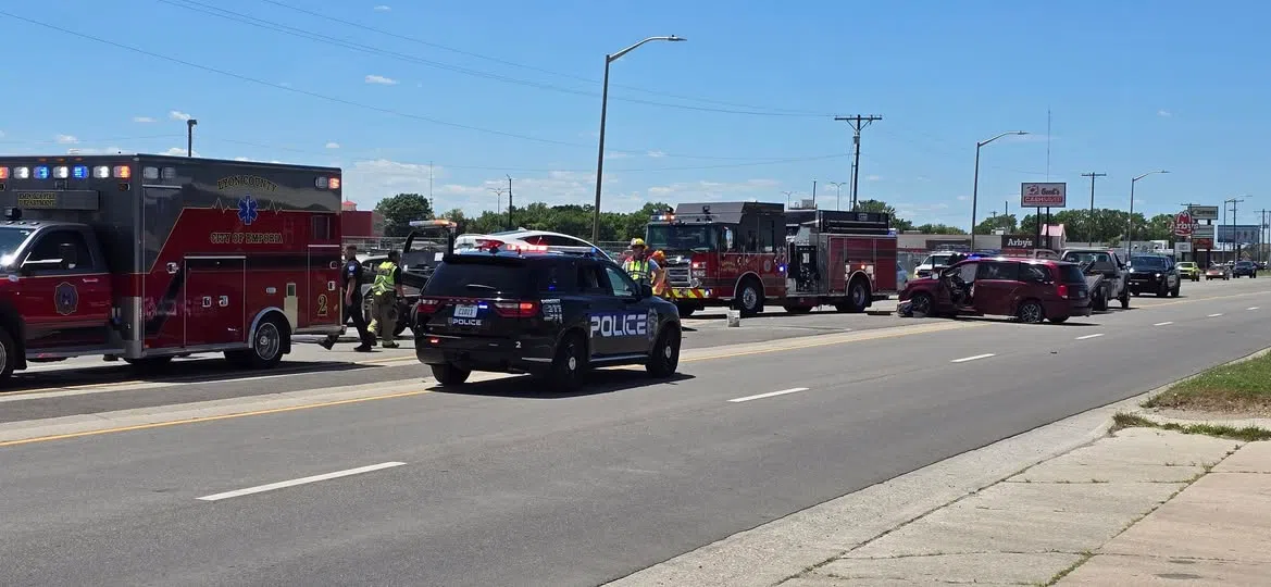 UPDATE: One to Newman with suspected minor injuries following car and minivan collision in Emporia Tuesday