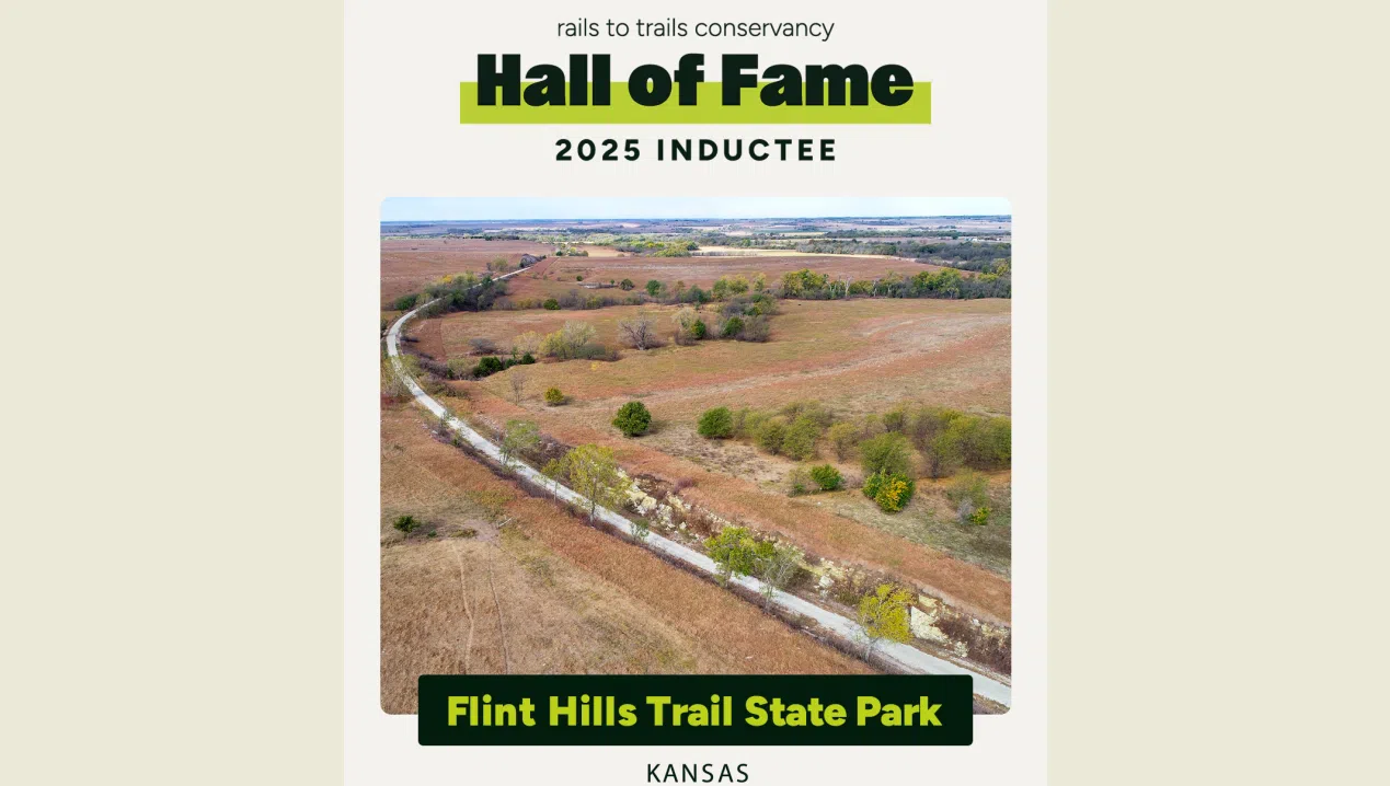Rails to Trails Conservancy picks Flint Hills Trail State Park for Hall of Fame after overwhelming public vote