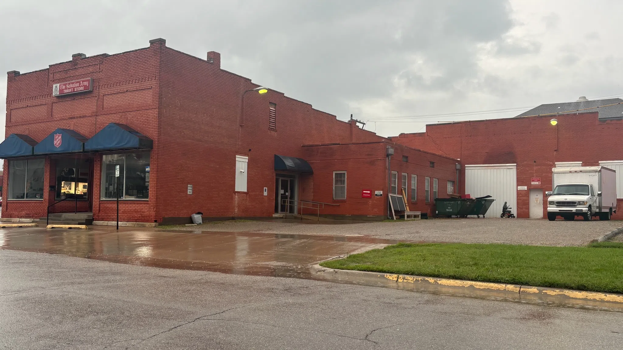 Adjustments made inside Salvation Army thrift store