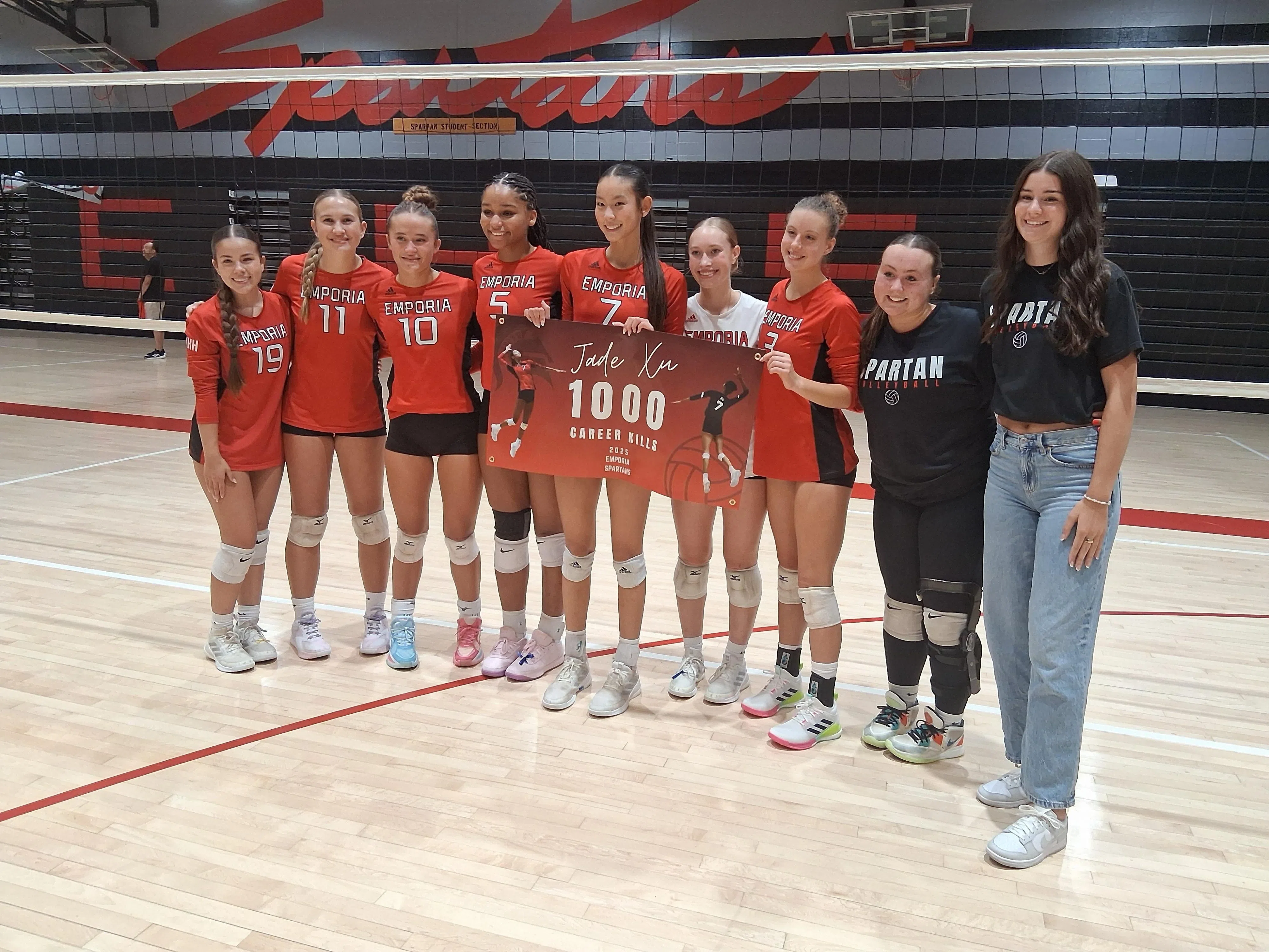 Emporia's Jade Xu Reaches 1000 kills in Home Triangular Win Over Topeka