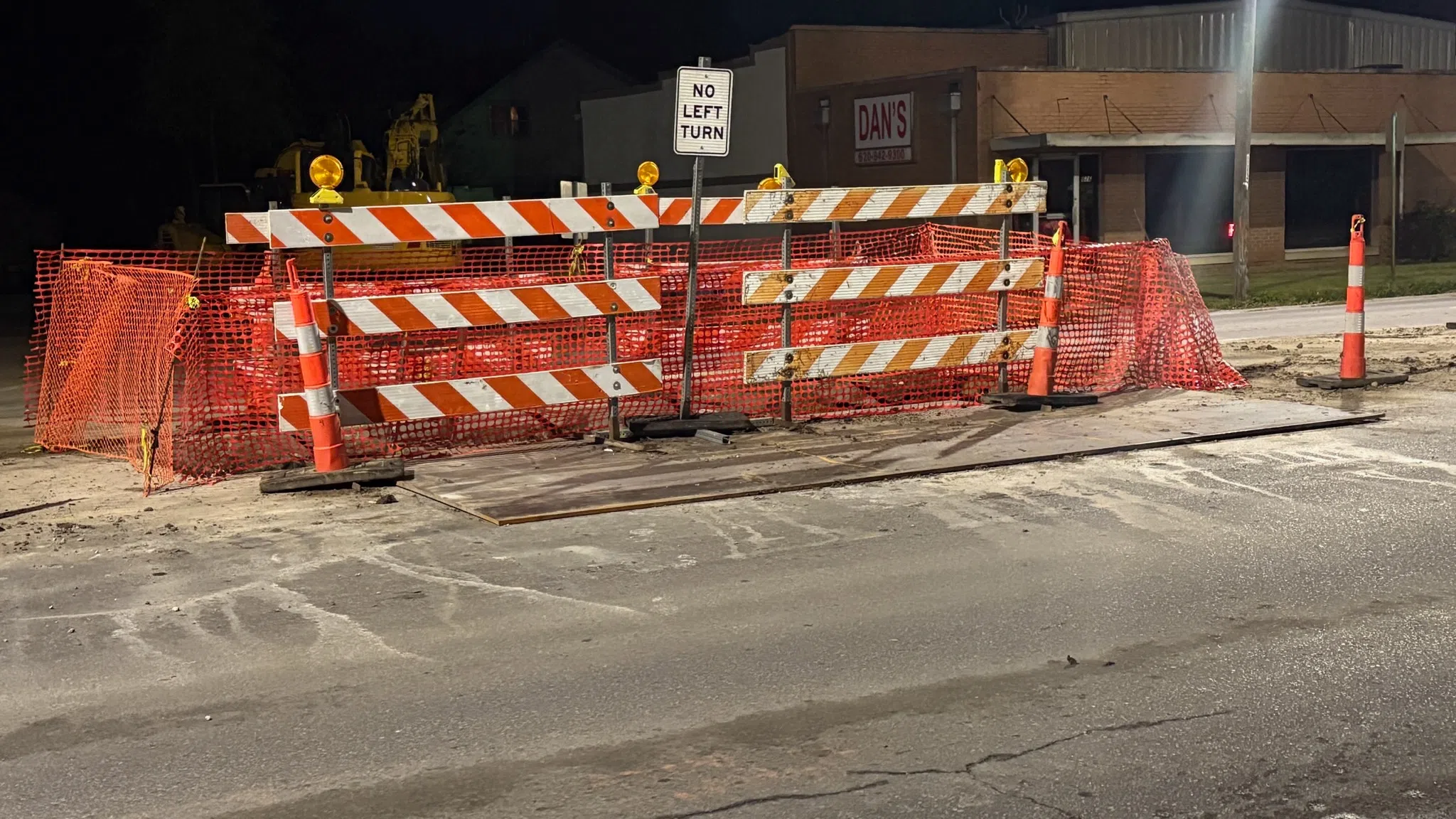 Sixth and West site of planned, unplanned waterline work