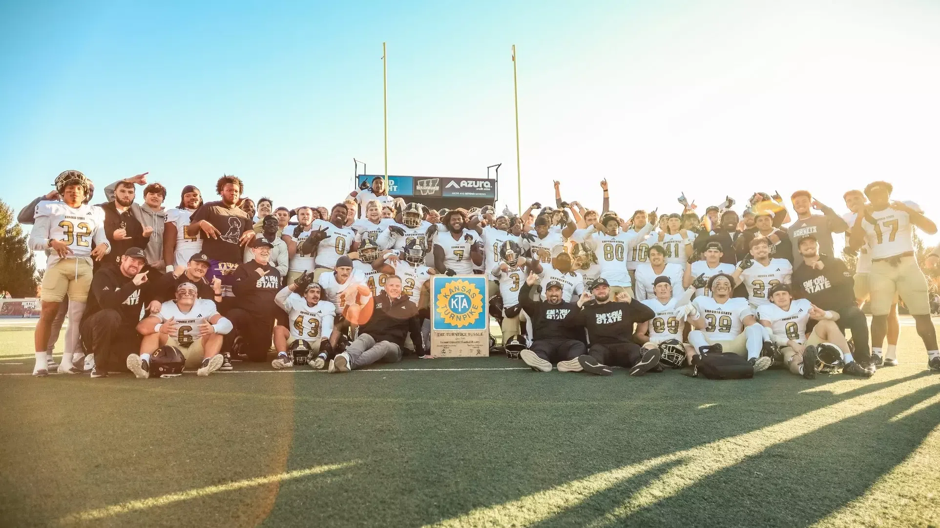 Hornets Claim First Kansas Turnpike Trophy with 45-17 Tussle Win