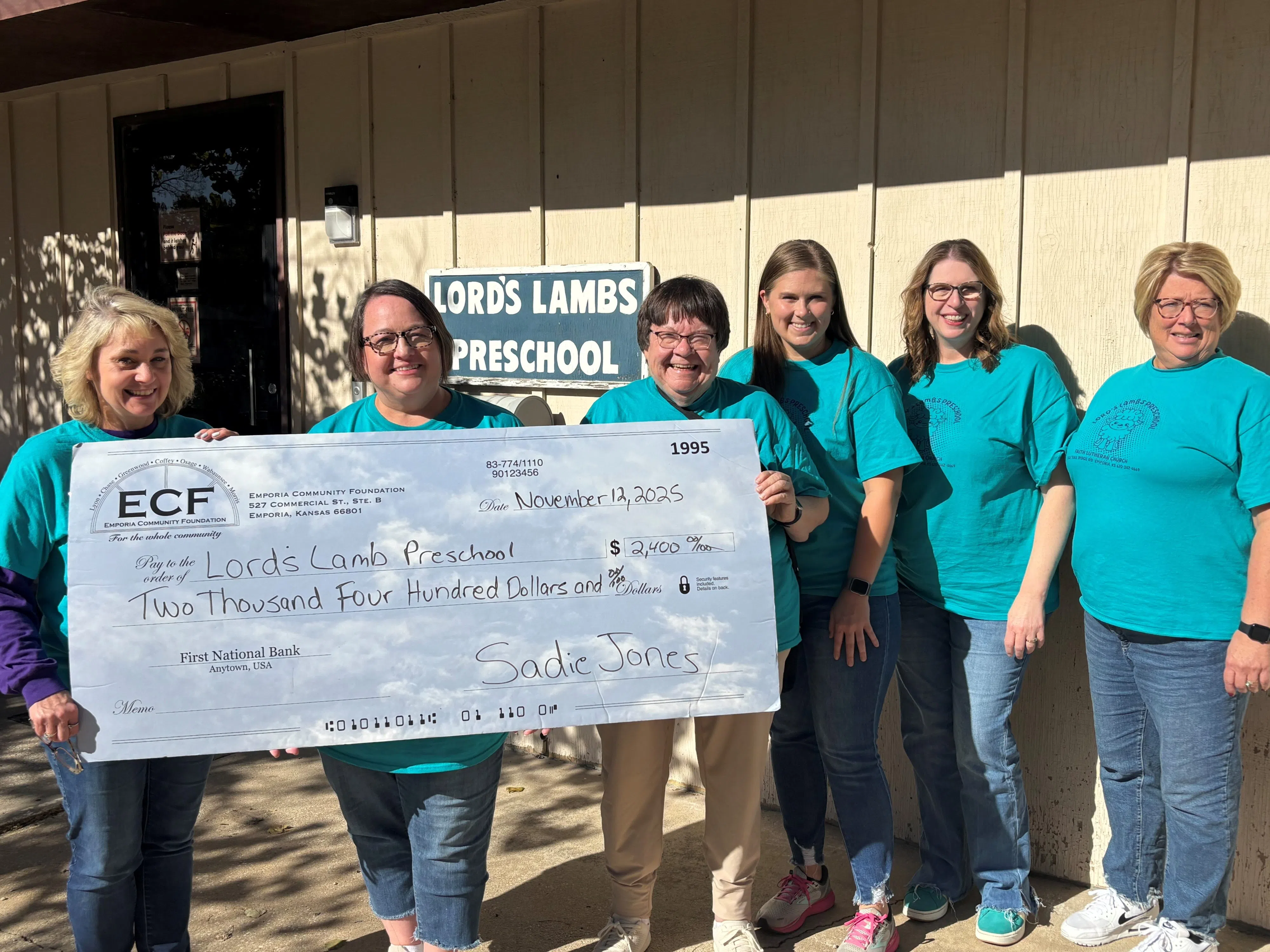 ECF Sadie Jones grant recipients announced