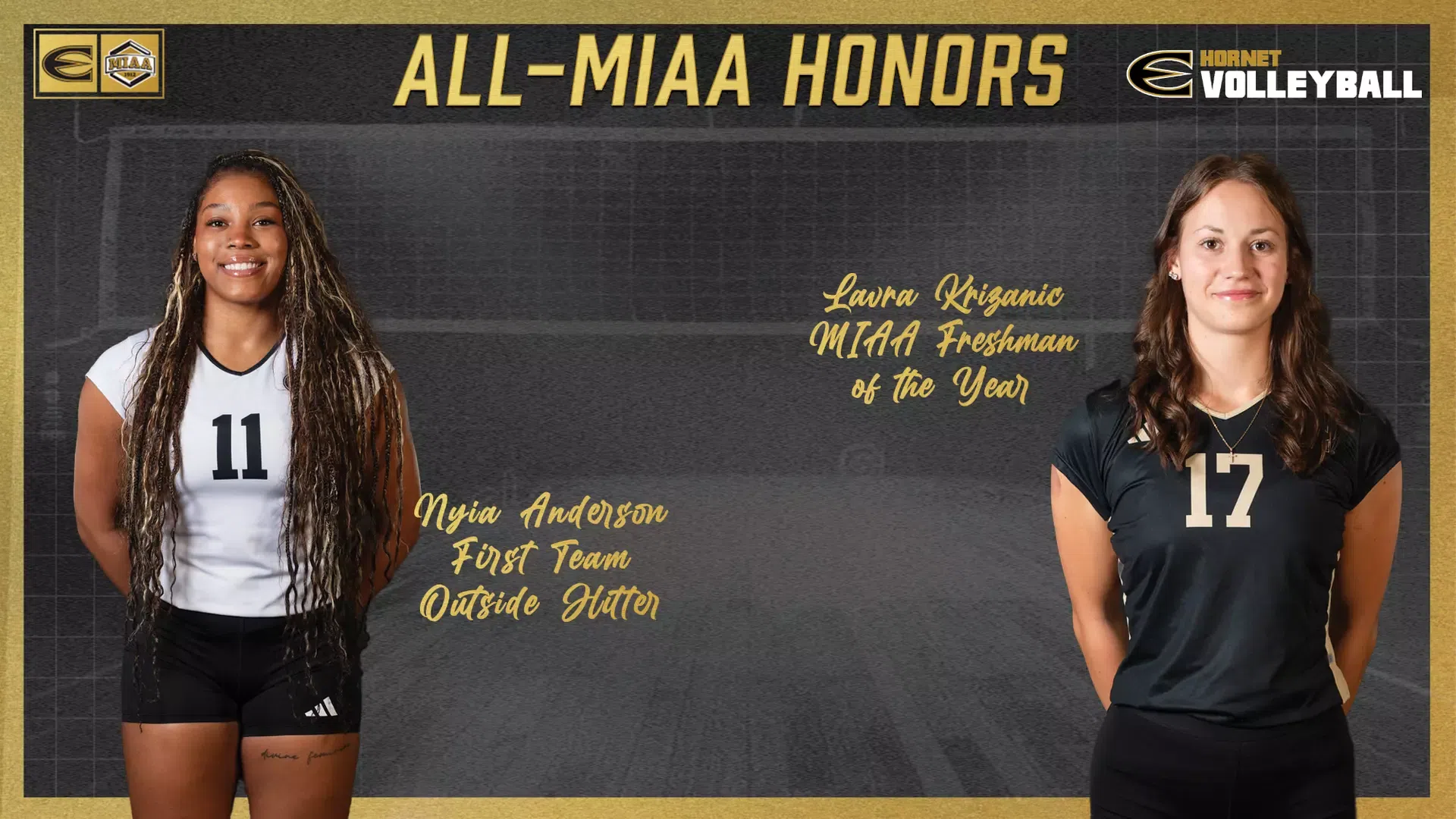 Anderson & Krizanic Highlight Lady Hornet All-MIAA Volleyball Honors