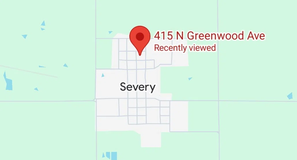 Unoccupied shop destroyed in fire in Severy Saturday evening