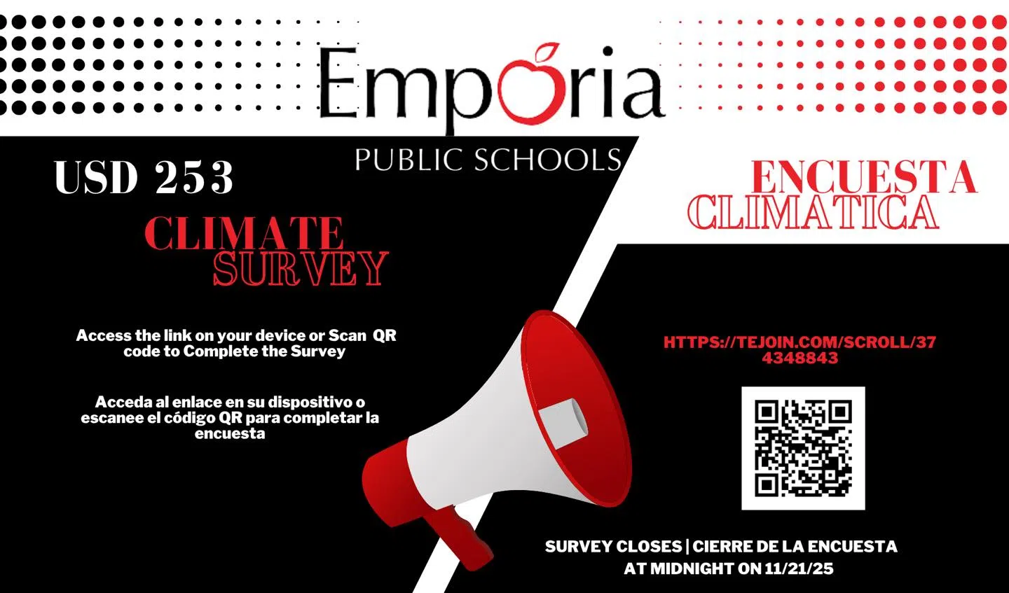 Climate survey period for USD 253 ending soon