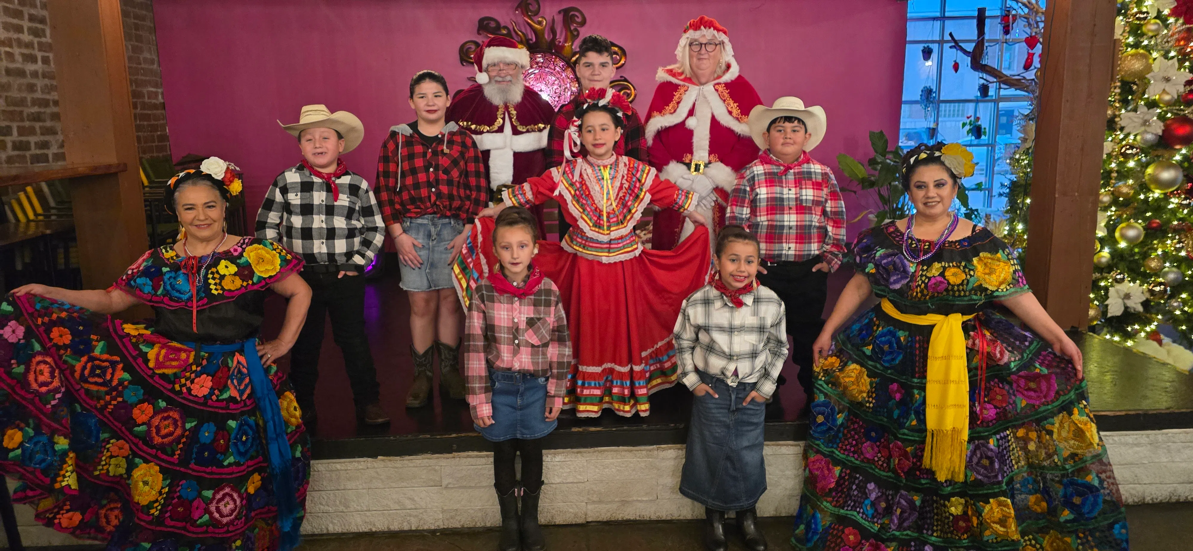 Inaugural Claus for a Cause raises over $200 to support Raices Hispanas dance group Saturday
