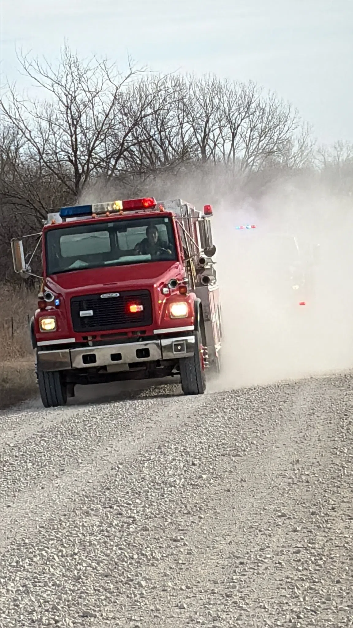 Emporia Fire responds to structure fire call, small brush fire