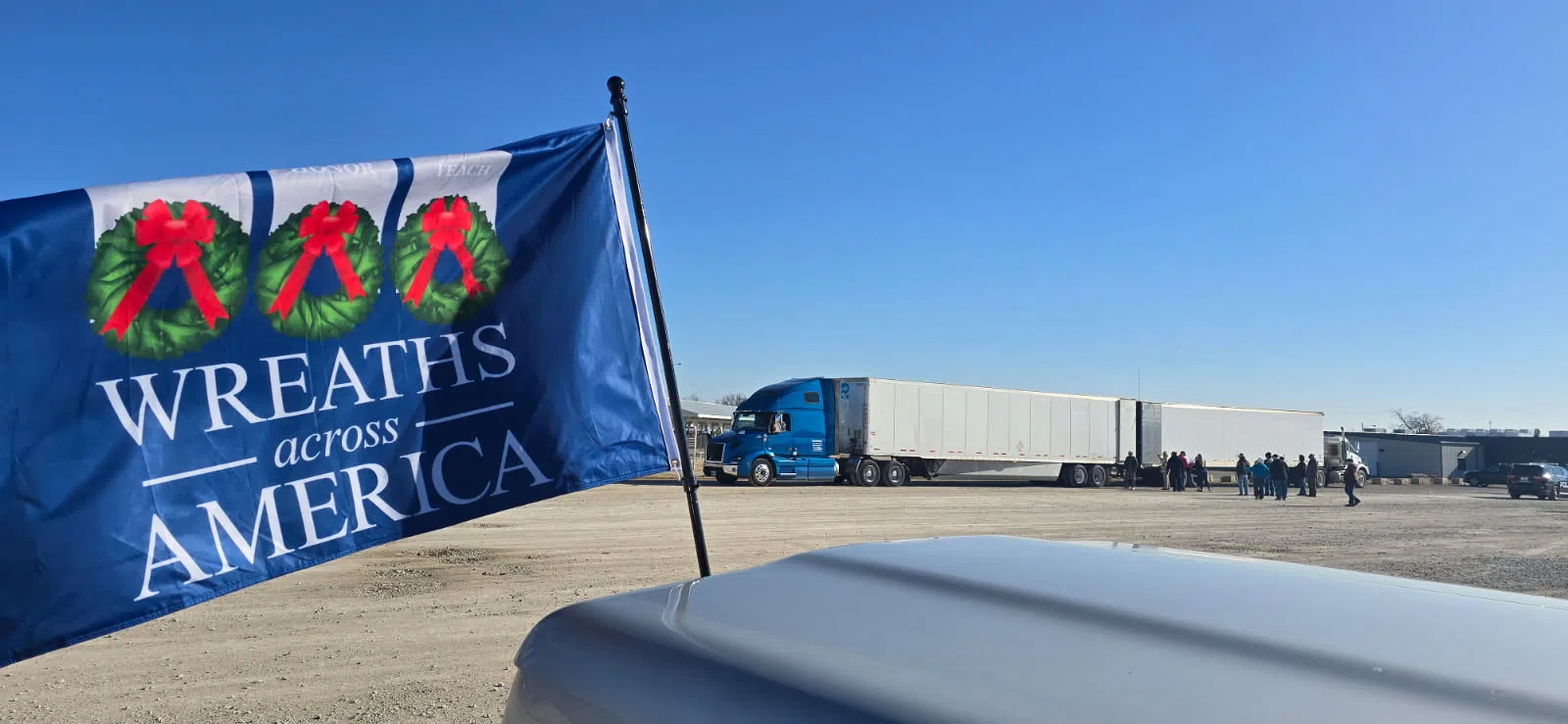 Decorations in town for Saturday's Wreaths Across America ceremony