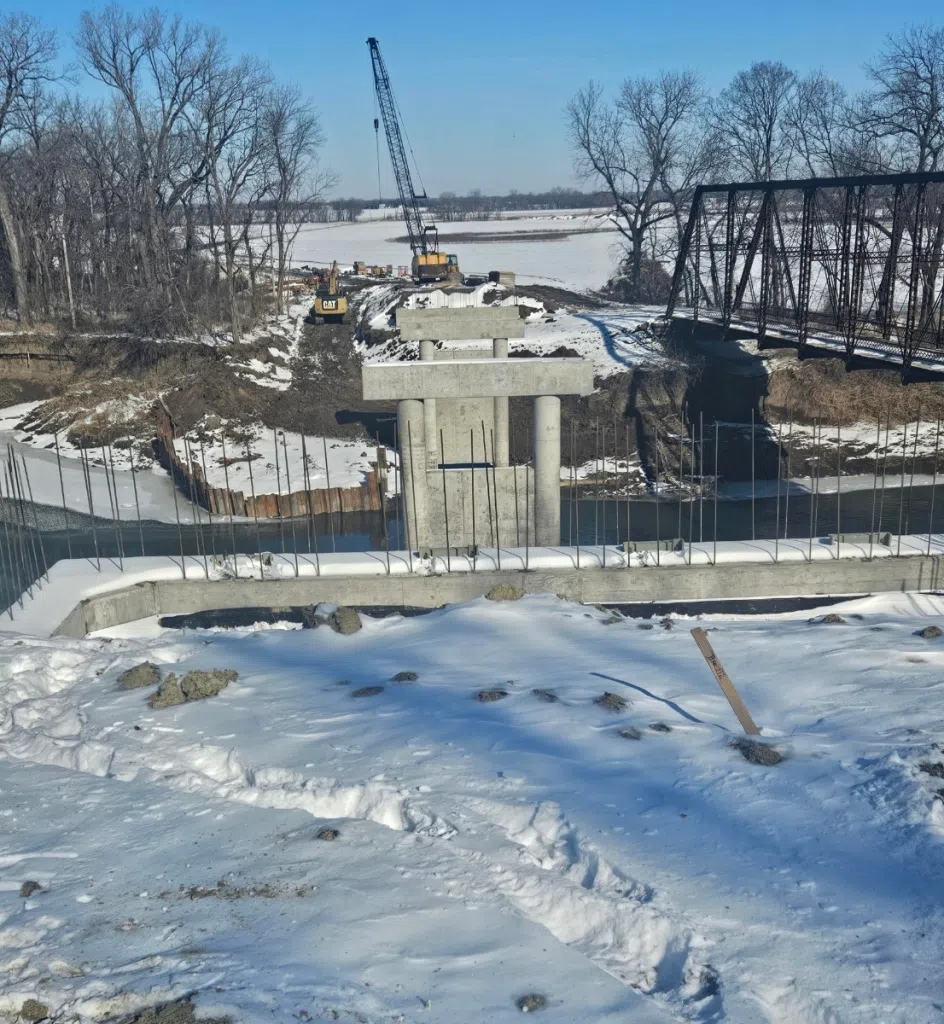 Structural work nearing completion on new Rocky Ford Bridge project according to latest update from Lyon County Engineer