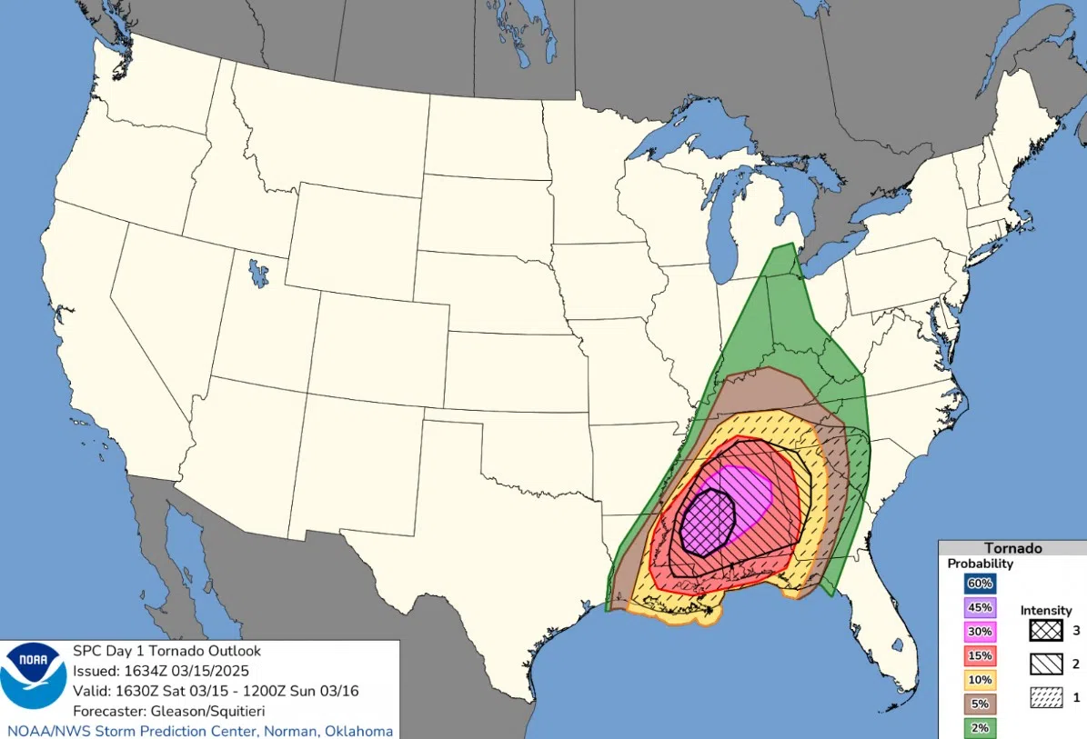 With severe weather season at hand, Storm Prediction Center updates graphic forecasts