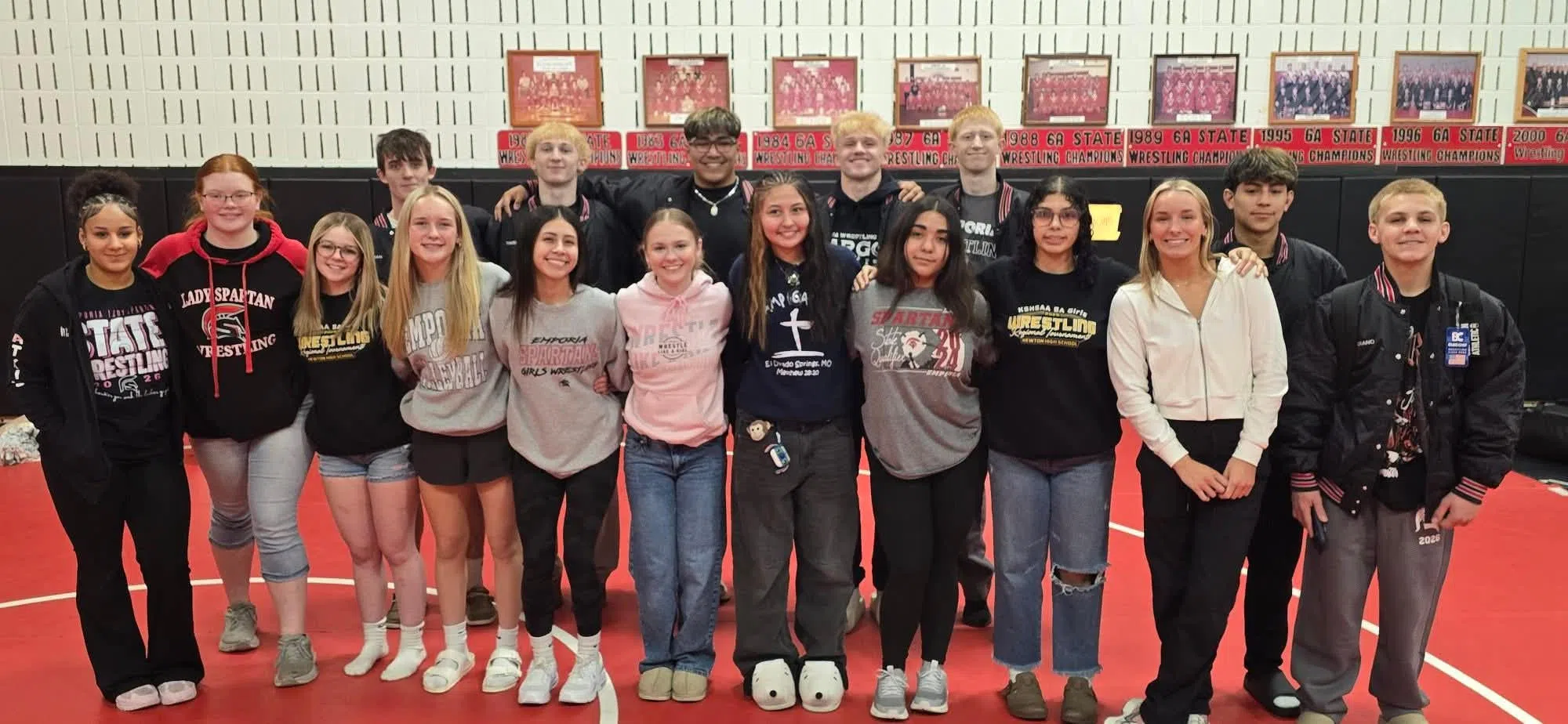 Seven Wrestlers Podium for EHS