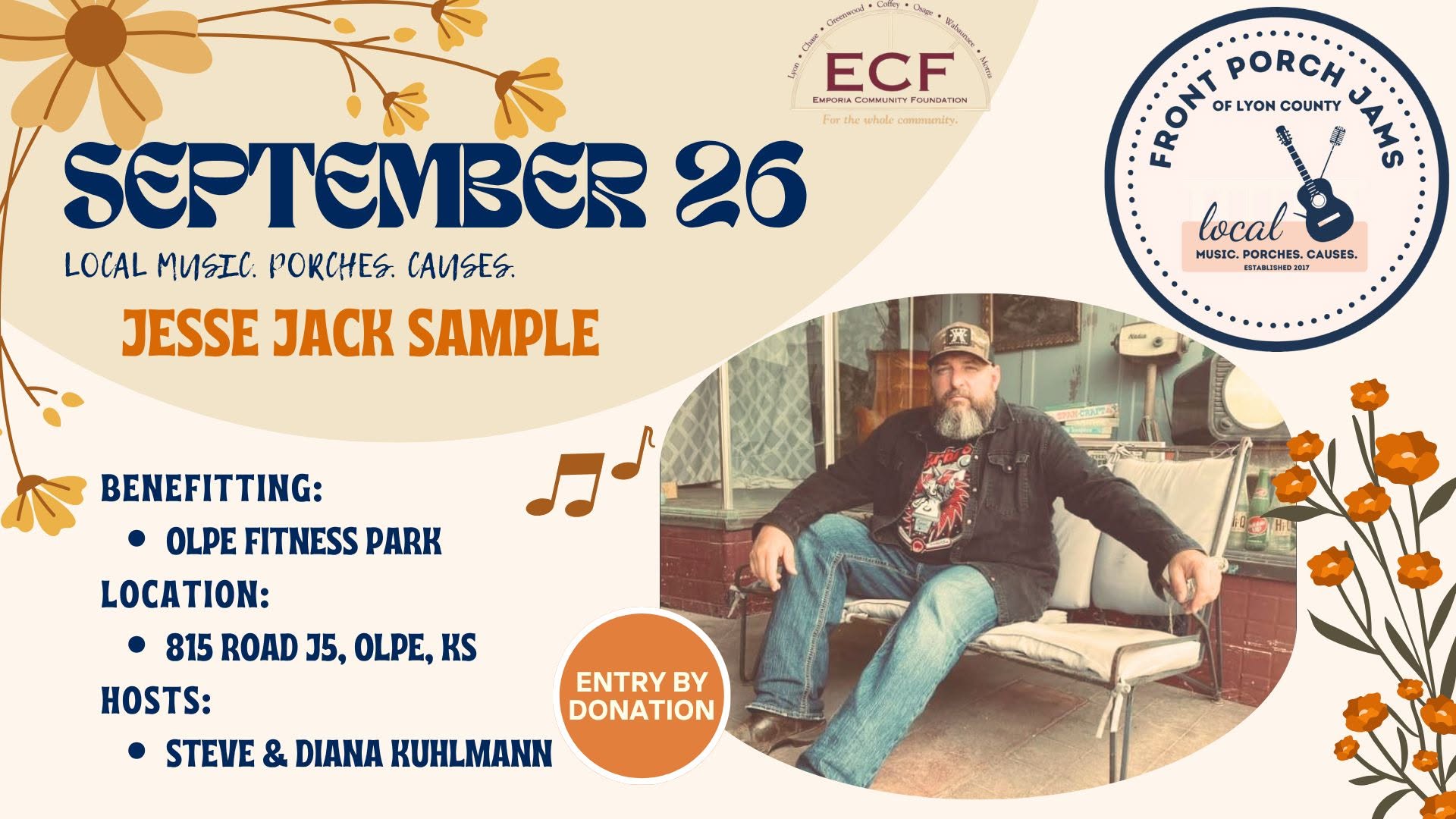 Front Porch Jams regular season finale Saturday
